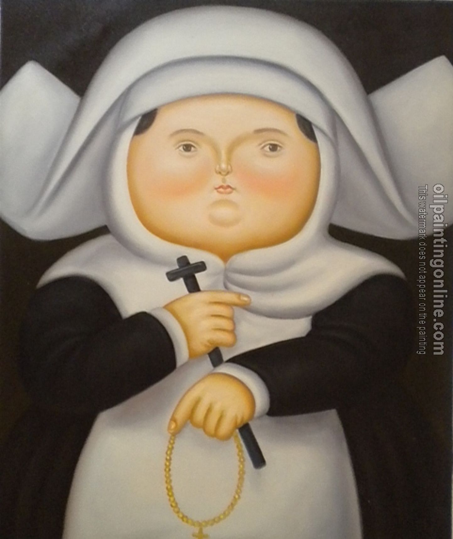 Botero, Fernando - Abstract oil painting.